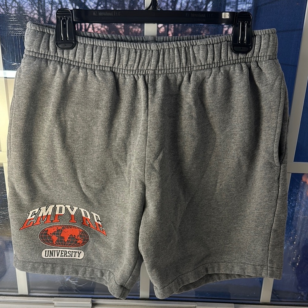 Empyre Gray Athletic Shorts with Elastic Waistband